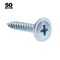 Prime-Line Sheet Metal Screw, #8 x 1 in, Zinc Plated Pan Head Phillips Drive, 50 PK 9040239 - alternate 3